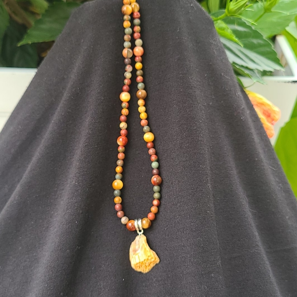 Boho beaded necklace